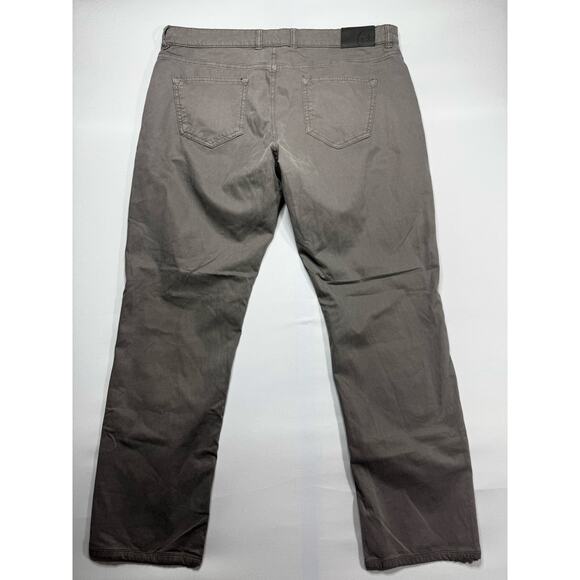 Peter Millar Crown Crafted Men's Straight Gray 5-Pocket Pants - 38x32 (37x29.5) - Picture 2 of 5